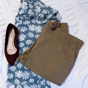 Mid-Rise Pull-On Anytime Chinos in Camel